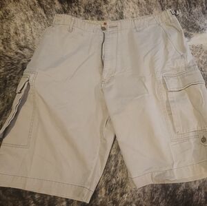 Men sz 36x14 VTG POLO RALPH LAUREN Khaki Cargo Shorts